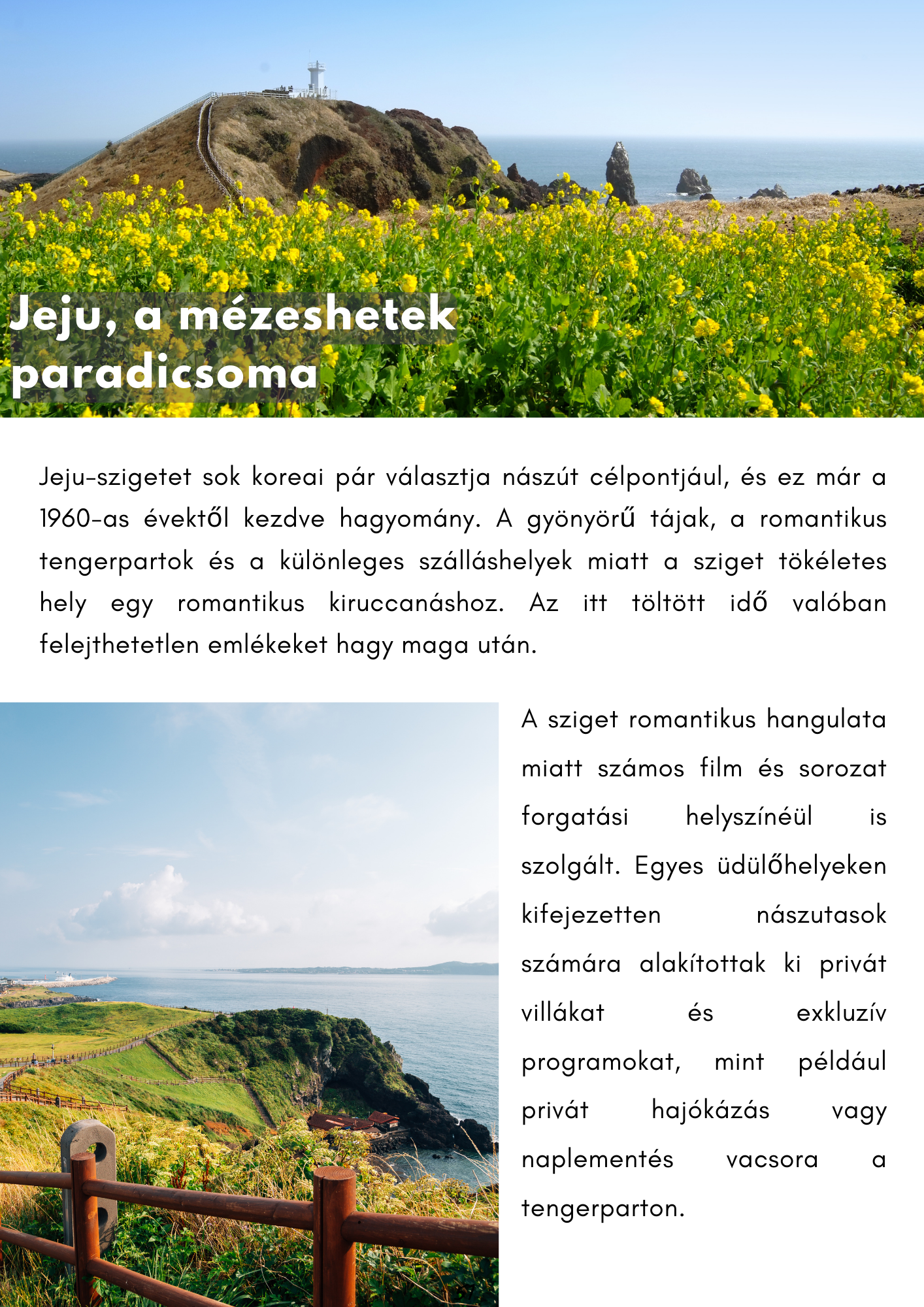 Utazás Jeju szigetére